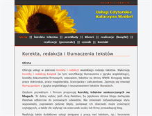 Tablet Screenshot of korektor-tekstow.pl